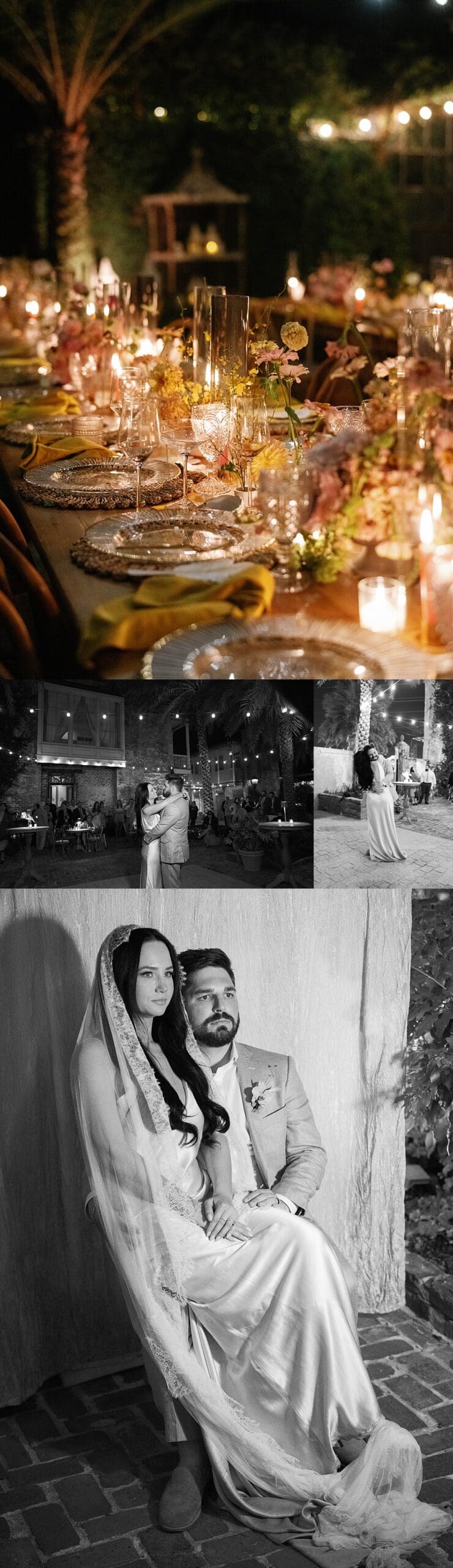 Newlyweds share their first dance together in front of their guests by Shannon McLaughlin Photography
