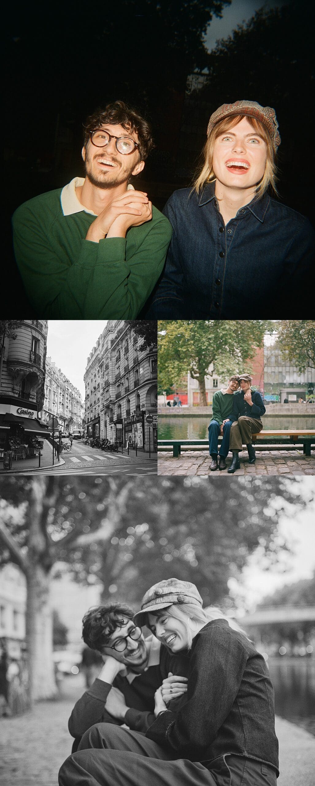 Couple cuddles close to one another, smiling and so in love by NYC wedding photographer